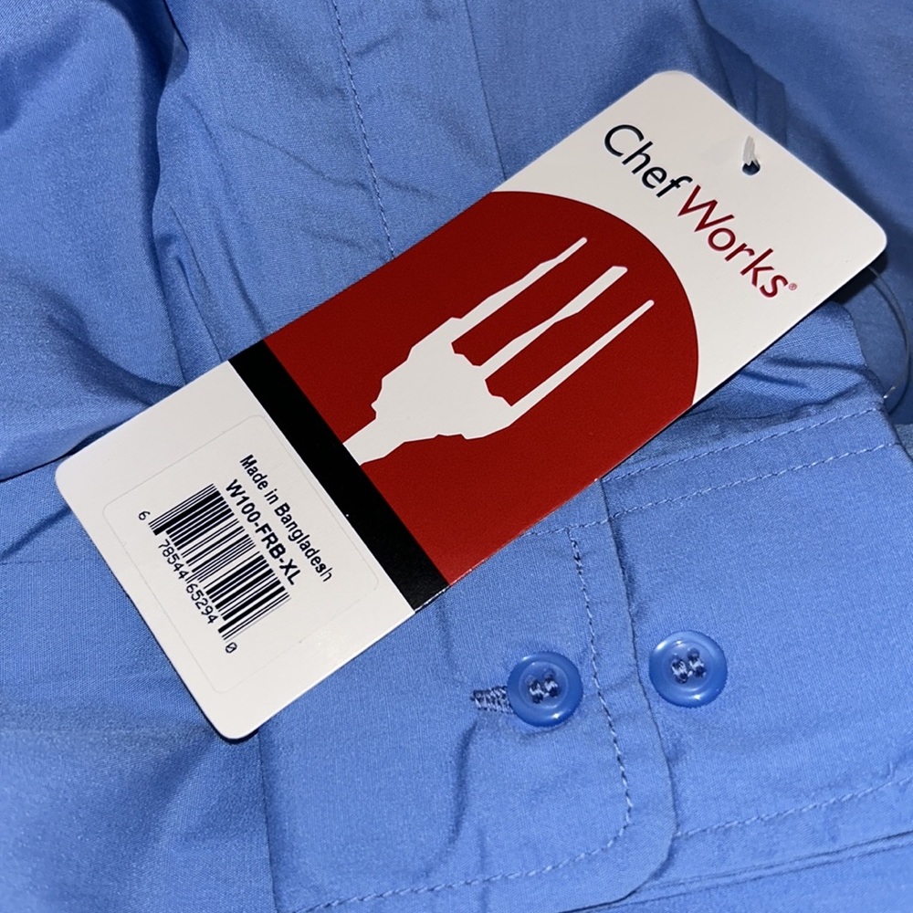 Chef Works Men’s PREMIUM FORMAL DRESS SHIRT size XL NWT - Picture 4 of 13